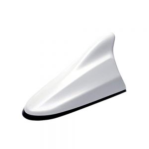 Antenna, Shark Fin Antenna Roof Aerial Base AM FM Radio Signal - white